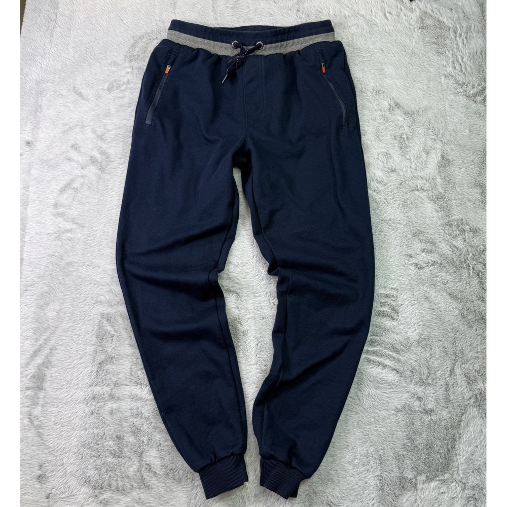 JOCKEY Jogger Pants Mens Small Navy Blue Sweatpants Cozy Athleisure Slim Fit